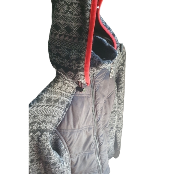 SKYR Wool Blend mid-weight‎ hooded Jacket zip off hood Women's Size S - Picture 10 of 15